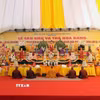 Ban trị sự Giáo hội Phật giáo Việt Nam tỉnh Ninh Bình đã cử hành các nghi thức tại lễ cầu siêu. (Ảnh: Đại Nghĩa/TTXVN)
