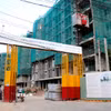 Dự án Chung cư sông Cà Ty đang được đẩy nhanh tiến độ thi công phục vụ tái định cư cho người dân ven sông Cà Ty. (Ảnh: Nguyễn Thanh/TTXVN)
