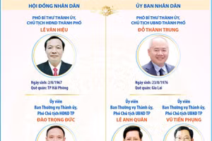 Các chức danh lãnh đạo chủ chốt của thành phố Hải Phòng nhiệm kỳ 2026-2031