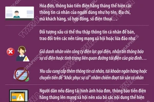 Cảnh giác khi đăng tải hình ảnh hóa đơn, thông báo tiền điện trên mạng