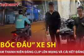 Quái xế 'bốc đầu' xe SH đăng clip lên mạng nhận hình phạt thích đáng