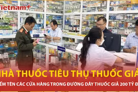 Công bố các quầy, nhà thuốc tiêu thụ thuốc giả chữa bệnh