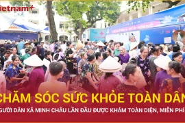 Người dân xã đảo Minh Châu lần đầu được khám sức khỏe toàn diện, miễn phí