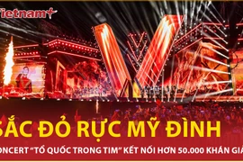 Hơn 50.000 khán giả “nhuộm đỏ” SVĐ Mỹ Đình trong đêm nhạc “Tổ quốc trong tim”
