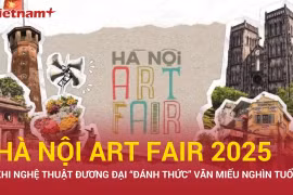 Không gian Văn Miếu "thổi hồn" cho các tác phẩm nghệ thuật tại Hà Nội Art Fair 2025