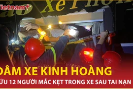 Cứu nhiều người mắc kẹt sau tai nạn kinh hoàng trên cao tốc La Sơn-Túy Loan