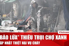 Cập nhật thiệt hại vụ cháy chợ Xanh Định Công ở Hà Nội