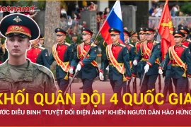 Ngắm trọn bước diễu binh của khối quân đội 4 nước tại Lễ tổng duyệt A80
