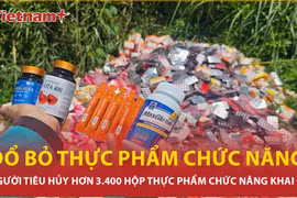 Hàng nghìn hộp thực phẩm chức năng bị đổ bỏ ở Bình Chánh, người tiêu hủy khai gì?