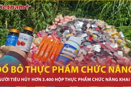 Hàng nghìn hộp thực phẩm chức năng bị đổ bỏ ở Bình Chánh, người tiêu hủy khai gì?