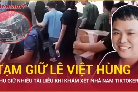 Khám xét nhà riêng của TikToker Lê Việt Hùng, thu giữ nhiều tài liệu
