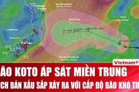 Kịch bản xấu đến với miền Trung khi bão Koto mạnh lên cấp 12
