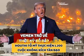 Houthi tố Mỹ thực hiện 1.200 cuộc không kích vào Yemen