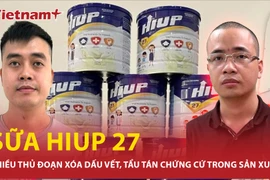 Nhiều thủ đoạn đằng sau quy trình sản xuất sữa HIUP 27 giả