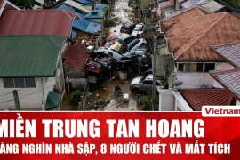 Miền Trung tan hoang sau bão Kalmaegi: Ít nhất 8 người chết và mất tích, hàng nghìn ngôi nhà hư hại