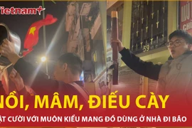 Việt Nam vô địch, muôn kiểu đồ vật "độc lạ" được người dân mang theo khi "đi bão"