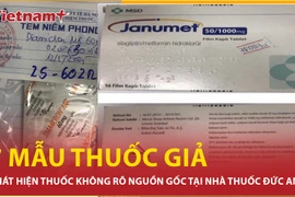 Phát hiện 7 mẫu thuốc tại nhà thuốc Đức Anh ở Hà Nội không có nguồn gốc