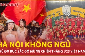 Hà Nội đêm không ngủ, người dân đổ ra đường mừng chiến thắng của U23 Việt Nam