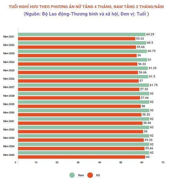 Bộ LĐ-TBXH 'hiến kế' giảm tác động tiêu cực từ việc tăng tuổi nghỉ hưu ảnh 3