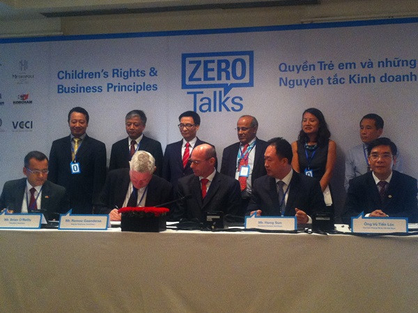 Doanh nghiệp Việt ký cam kết tuân thủ nguyên tắc về quyền trẻ em ảnh 1