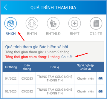 VssID thêm tính năng thông báo thời gian chậm đóng bảo hiểm xã hội ảnh 3