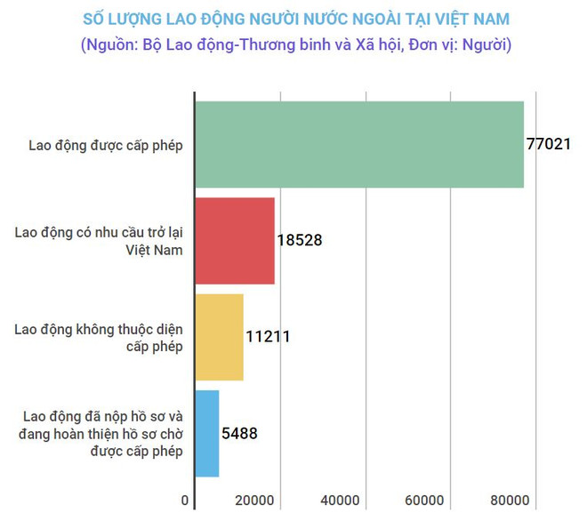 Hơn 18.528 lao động nước ngoài đang có nguyện vọng trở lại Việt Nam ảnh 1