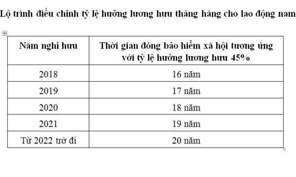 Đề xuất lộ trình giảm tỷ lệ hưởng lương hưu bắt đầu từ năm 2018 ảnh 2