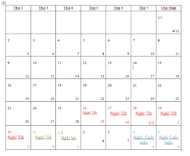 Lịch nghỉ tất cả các dịp lễ Tết trong năm 2017 được trình Chính phủ ảnh 3