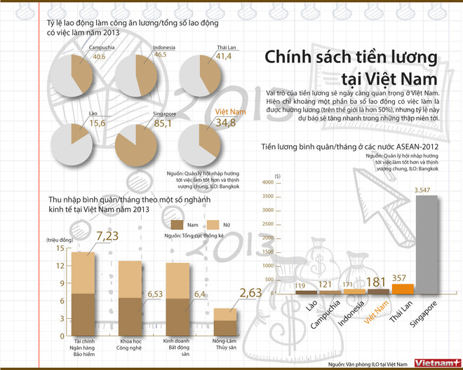 Lương Việt Nam: Tốc độ tăng nhanh nhưng mức bình quân thấp ảnh 2