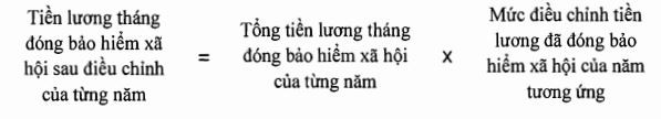 Điều chỉnh tiền lương tháng đã đóng bảo hiểm xã hội từ năm 2018 ảnh 2