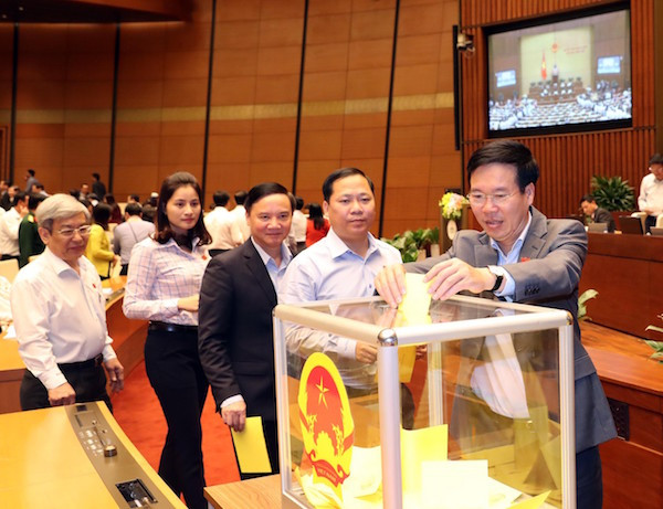 Quốc hội bắt đầu bỏ phiếu kín và kiểm phiếu bầu Chủ tịch nước ảnh 1