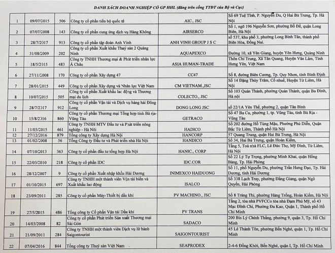 Công bố 33 công ty xuất khẩu lao động bị tạm dừng đăng ký hợp đồng ảnh 2