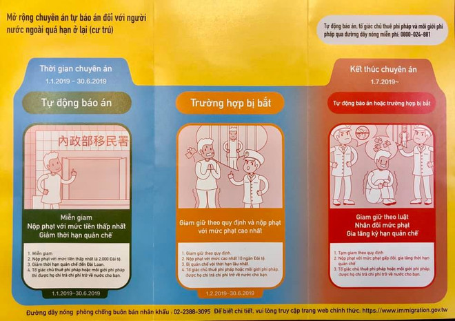 Đài Loan khoan hồng cho lao động cư trú bất hợp pháp tự thú về nước ảnh 1