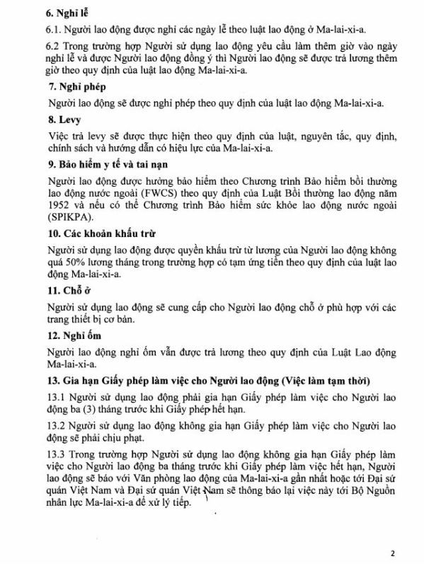 Lao động đến Malaysia, chủ sử dụng phải trực tiếp đón tại sân bay ảnh 3