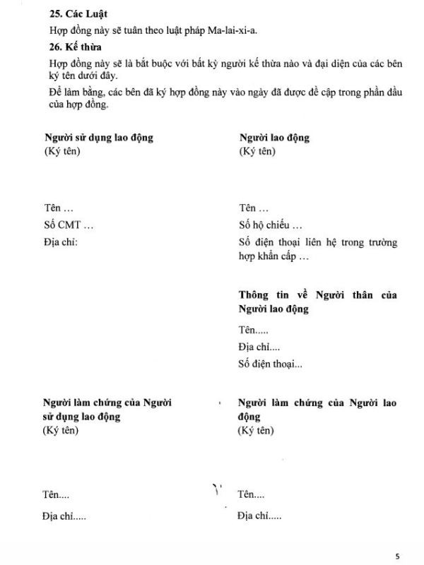 Lao động đến Malaysia, chủ sử dụng phải trực tiếp đón tại sân bay ảnh 6