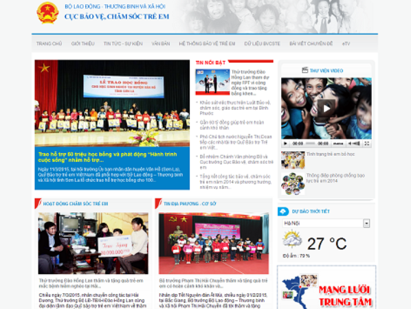 Ra mắt trang web đa phương tiện về bảo vệ chăm sóc trẻ em ảnh 1