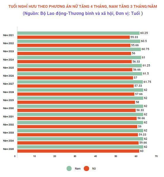 Tăng tuổi nghỉ hưu từ năm 2021: Chọn lộ trình 10 năm hay 15 năm? ảnh 2