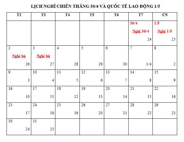 Công bố chính thức lịch nghỉ các dịp nghỉ lễ trong năm 2016 ảnh 3