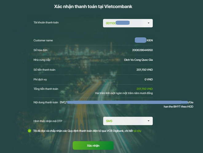 Hướng dẫn gia hạn thẻ bảo hiểm y tế trên Cổng Dịch vụ công Quốc gia ảnh 6
