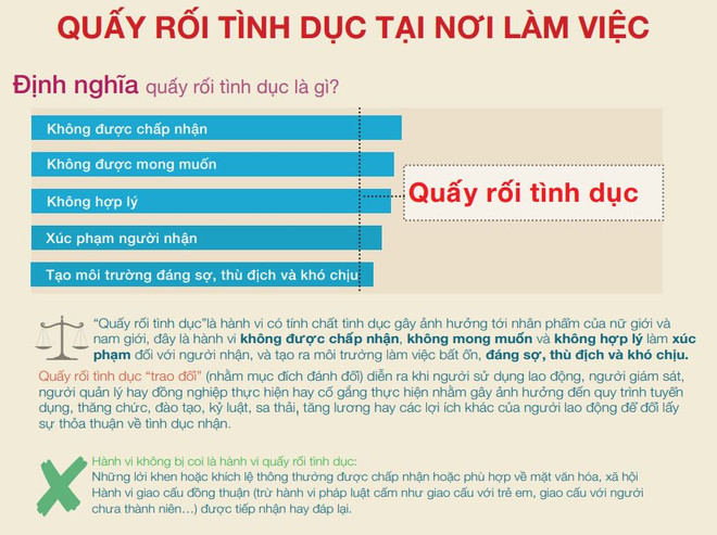Quấy rối tình dục: Tán tỉnh lời lẽ thô tục là hình thức phổ biến ảnh 1