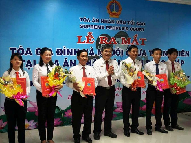 Tỉnh Đồng Tháp ra mắt Tòa Gia đình và Người chưa thành niên ảnh 1