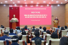 Đảng ủy Cơ quan Ủy ban Trung ương Mặt trận Tổ quốc Việt Nam tổ chức Hội nghị để báo cáo kết quả lãnh đạo thực hiện công tác năm 2025 và phương hướng, nhiệm vụ trọng tâm công tác năm 2026. (Ảnh: Hoài Nam/Vietnam+)