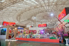 Hội chợ Quốc gia Mùa Xuân 2026 diễn ra từ 02-08/02 tại Đông Anh, Hà Nội với hơn 3.000 gian hàng. (Ảnh: Hoài Nam/Vietnam+)