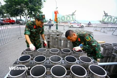 Hà Nội: Trận địa pháo hoa đã sẵn sàng trình diễn trong đêm Giao thừa Tết Dương lịch