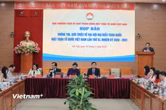 Mặt trận Tổ quốc Việt Nam thông tin về những điểm mới trong kỳ Đại hội lần thứ XI và công tác Mặt trận sẽ thực hiện trong giai đoạn 2026-2031. (Ảnh: Hoài Nam/Vietnam+)