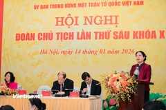 Ban Thường trực Ủy ban Trung ương Mặt trận Tổ quốc Việt Nam tổ chức Hội nghị Đoàn Chủ tịch Ủy ban Trung ương Mặt trận Tổ quốc Việt Nam lần thứ Sáu khóa X. (Ảnh: Hoài Nam/Vietnam+)