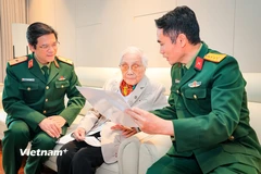 Nguyên Phó Chủ tịch nước Nguyễn Thị Bình đã gắn bó với các kỳ bầu cử đại biểu Quốc hội từ khóa I đến nay. (Ảnh: Hoài Nam/Vietnam+)