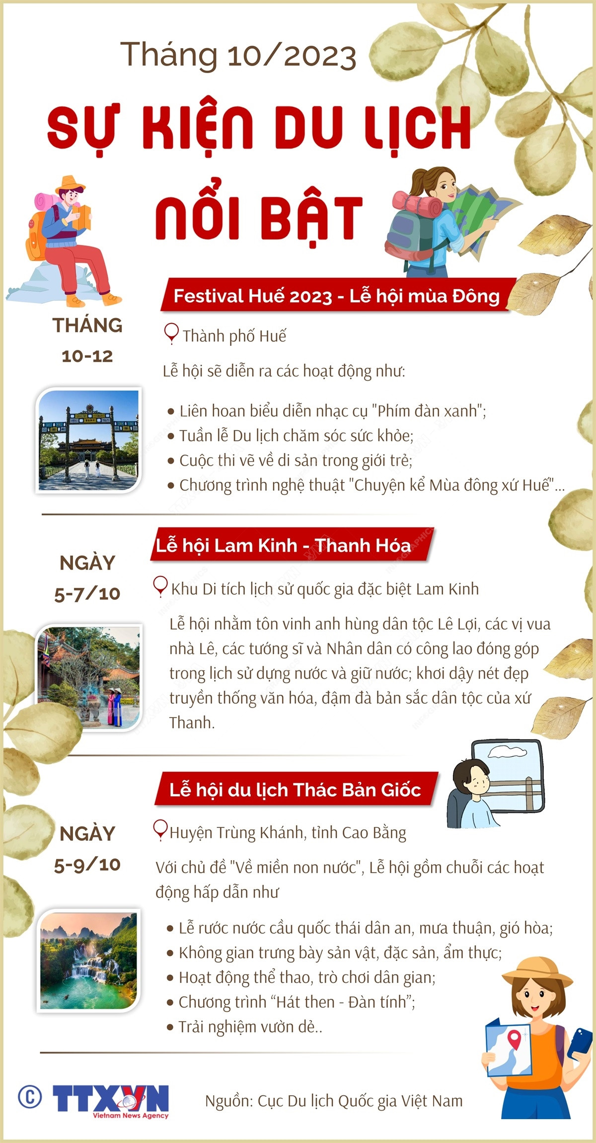 [Infographics] Các sự kiện du lịch nổi bật trong tháng 10 ảnh 1