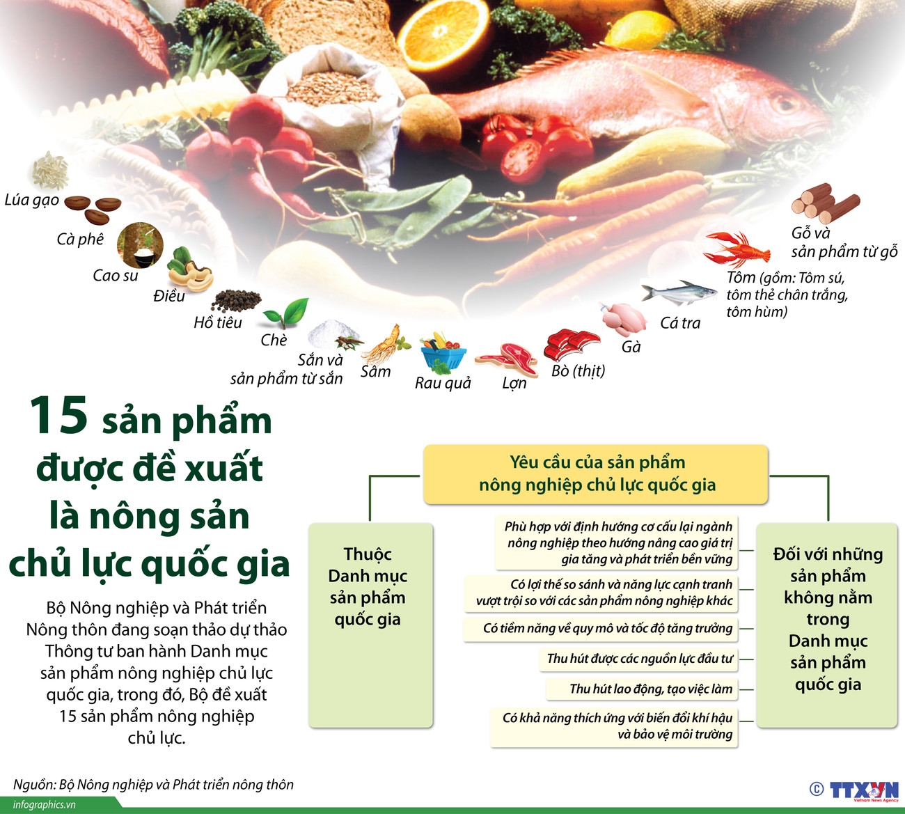 15 sản phẩm được đề xuất là sản phẩm nông nghiệp chủ lực quốc gia ảnh 1