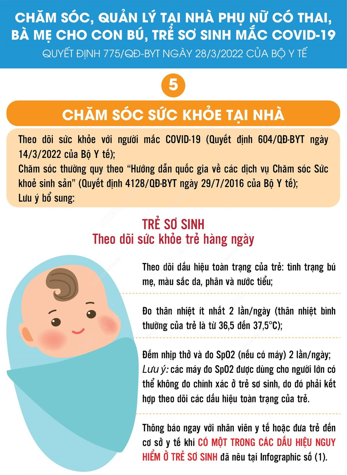 Chăm sóc thai phụ, bà mẹ cho con bú, trẻ sơ sinh mắc COVID-19 ở nhà ảnh 5